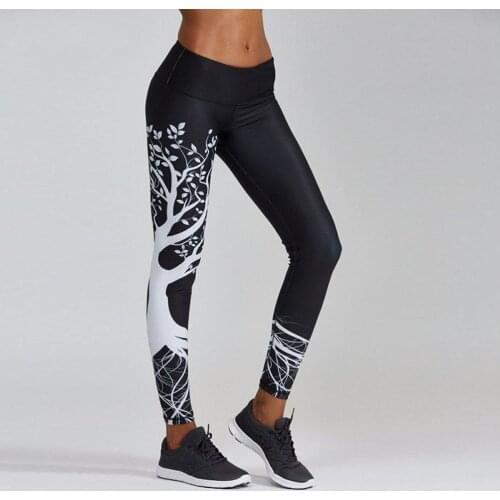 Women Printed Sports Leggings Workout Gym Exercise Athletic Pants Sport Leggings Fitness Running Pants Women Stretchy Pant