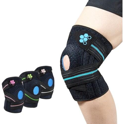 1PC Sports Knee Support Knee Brace Compression Adjustable Knee Pad Support For Sports Pain Relief Protection