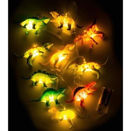 10 LED Dinosaur String Light for Kids Christmas Fairy Lights Childrens Room Lights Children Gift Holiday Decoration