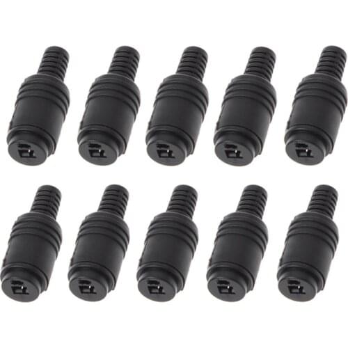 10 Pcs 2 Pin DIN Speaker Plug Hifi Loudspeaker Cable Solder Connector