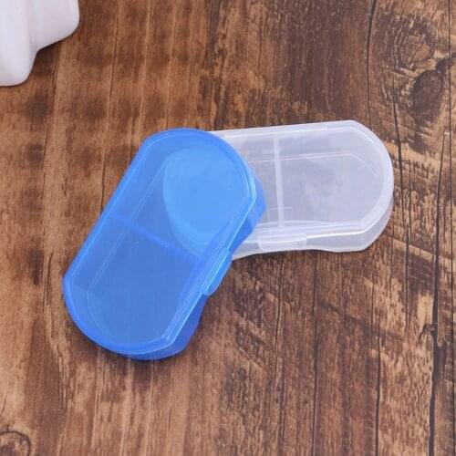 2 Grids Pill Medicine Box Storage Dispenser Organizer Holder Container Case X5XC