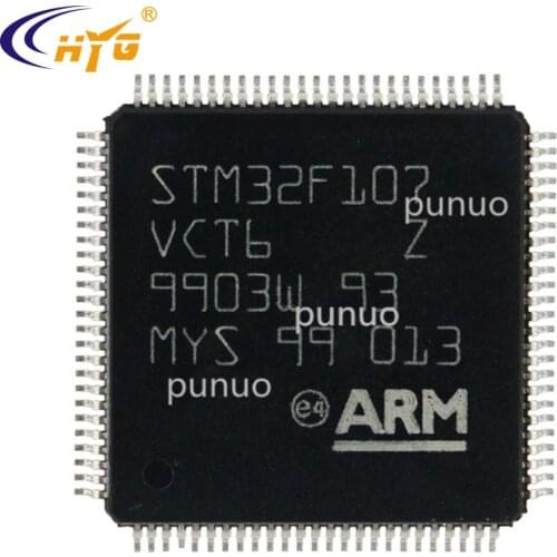 Original Authentic STM32F107VCT6 Encapsulation LQFP100 32-bit MCU 64/256K Flash 10 Timers 2 CANs 2 ADCs Single Chip 2.0-3.6V