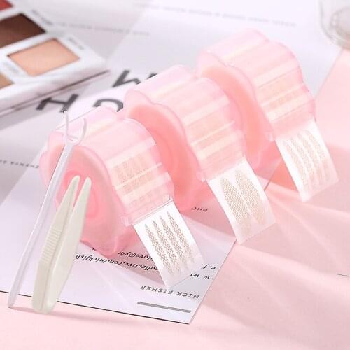 360pcs S/L Makeup Lace Mesh Clear Beige Eyelid Stripe Big Eyes Decoration Eyelid Sticker Double Fold Eyelid Tape Cosmetics Tools