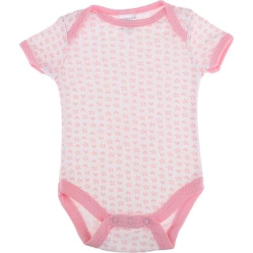 5pcs Rompers & Pink Pants & Neckerchief & Doll Bear For 20-22'' Dolls Accs