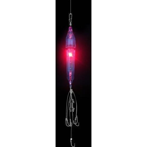 5Pcs LED Flashing Light Mini Deep Drop Underwater Lights Fishing Squid Fish Lure Lamp Night Fish Lights 17cm/43g 4 Colors