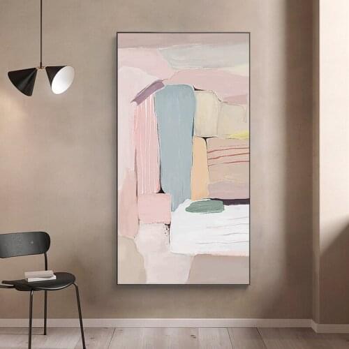 Watercolor Abstract Canvas Painting Posters and Prints Nordic Home Decor Wall Art Pictures for Living Room Bedroom Wall Poster