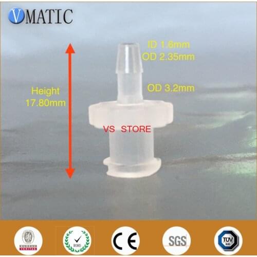 Free Shipping Pack Of 10 X 3/32 Inch Barb Female Luer Lock Tapered Syringe Fitting (Polyprop) Luer Lock Tapered Connector