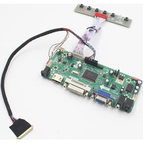 Free Shipping VGA DVI LCD Controller Board Kit HDMI-compatible for N116B6-L07 LED 1366x768 11.6 inch N116B6 L07 Plug and play
