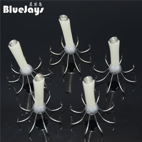 BlueJays New 5pcs Sea Fishing Lure Luminous Squid Fake Lures Squid Hook Squid Jigs Fishing Tackle ocean Hooks free shipping