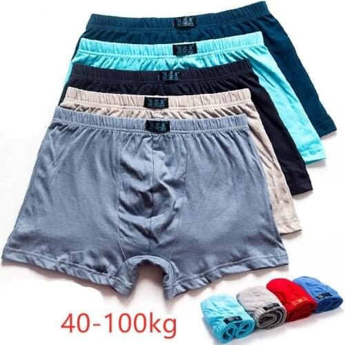 Boxers Man Underwear Cotton Mens Underpants Male Soft Breathable Panties Shorts Underpants Cueca Masculina L-5XL 4/6pcs