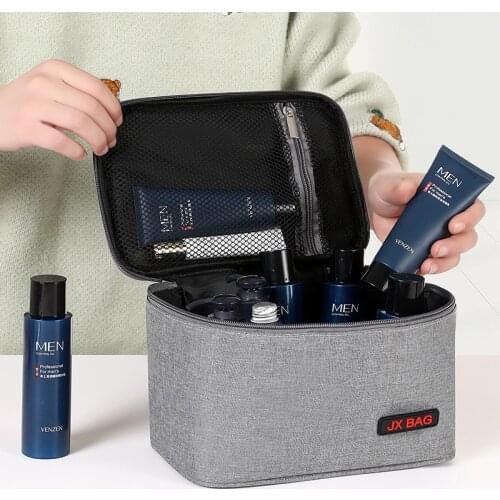 Large Makeup Bag For Traveling Men Women Portable Toiletries Cosmetic Travel Organizer Bags Storage Pouch for Towel Toothbrush