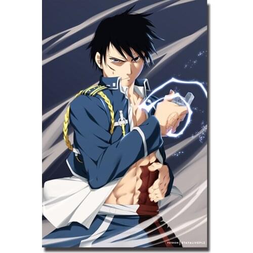 Fullmetal Alchemist Japan Anime Poster Edward Alphonse Winry Roy Von Art Prints Silk Canvas For Wall Pictures Room Decoration-16