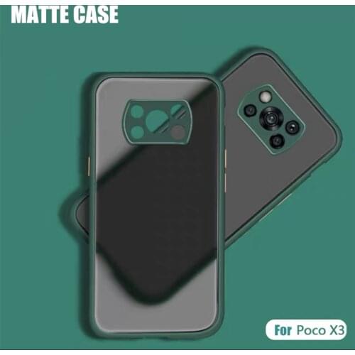 For Poco X3 NFC Case Silicone Matte Coque Funda Rubber Protective Cover Phone Case For Xiaomi Poco x3 Popophone X3 X2 M2 F2 PRO