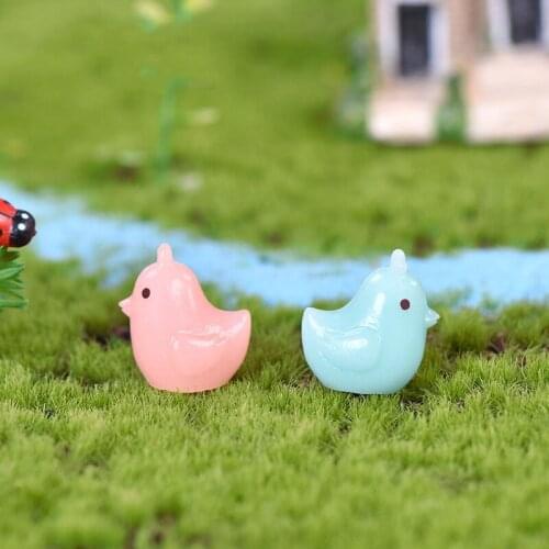 Home Decor Chicken Cute Animal Micro Landscape DIY Bonsai Resin Decorative Ornaments Gardening Tiny Figurine Miniature Simulates