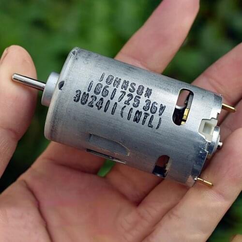 DC 24V 36V 28000RPM 555 Motor With Cooling Fan Ball Bearing High Speed Large Power Large Torque Motor For Electric Drill Tools