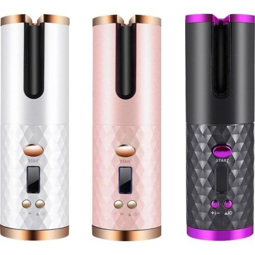 Electric Automatic Hair Curler Rechargeable Auto Wireless Hair Curling Iron Curlers for Women Hair Styling Tools