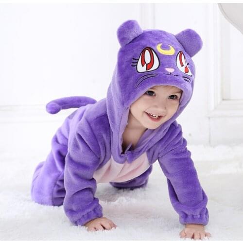 Newborn Baby Clothes Romper Infant Boy Girl Moon Cat Cosplay Baby Onesie Ropa Bebe Rompers Onesie Winter Soft Outfit Clothing