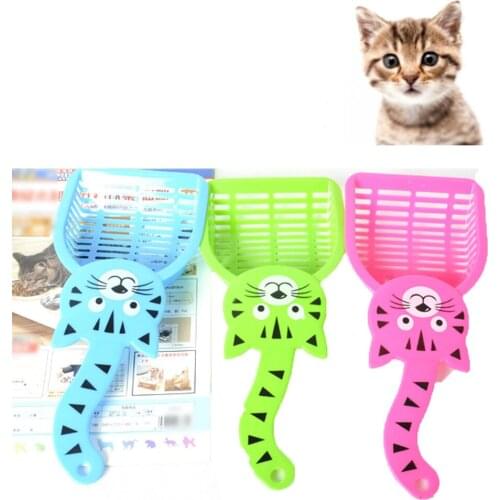 Candy Color Cat Pet Scoop Plastic Scoop Shovel Cat Sand Shovel Toilet Puppy Litter Hollow Out Food Spoons