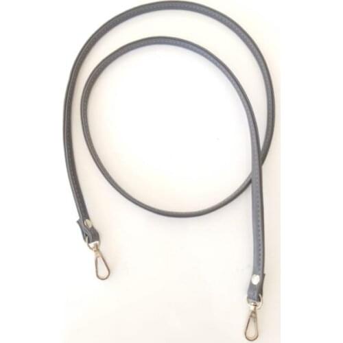 Spaghetti Model Handle Bag Gray Color Silver Metal