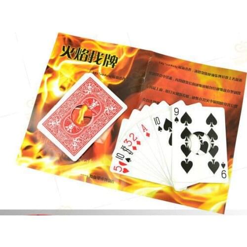 Fire Of Card Set - Card Magic Tricks,Magic Props,Mentalism,Accessories,Stage,Fire,Comedy,Fun Magic,Gimmick