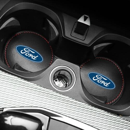 1pcs Car Cup Holder Coaster Non slip Pad Mat Interior Decoration For Ford Focus 2 3 1 Fiesta MK1 MK2 MK3 MK4 5 MK7 Fusion Ranger