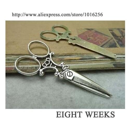 Zinc alloy pendant jewelry accessories diy handmade material charms scissors