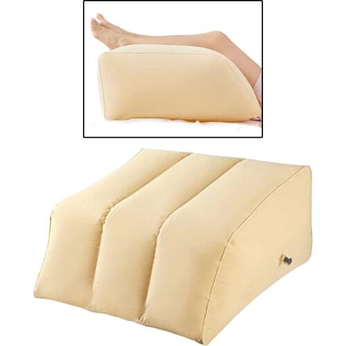 Portable Inflatable Body Knee Pillow Orthopedic Knee Leg Wedge Pillow Cushion for Sleeper Sciatica Relief or pillow