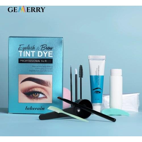 Professional Eyebrow Enhancers Kit Eyebrow Dying Set for Eyebrow Lifting 3D Black Brown Maroon Sobrancelha Dyeing Makeup Tools
