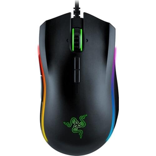 Razer Mamba Elite Wired Gaming Mouse 16000 DPI 5G Optical Sensor Chroma Light Ergonomic Gaming Mouse For PC Gamer Laptop