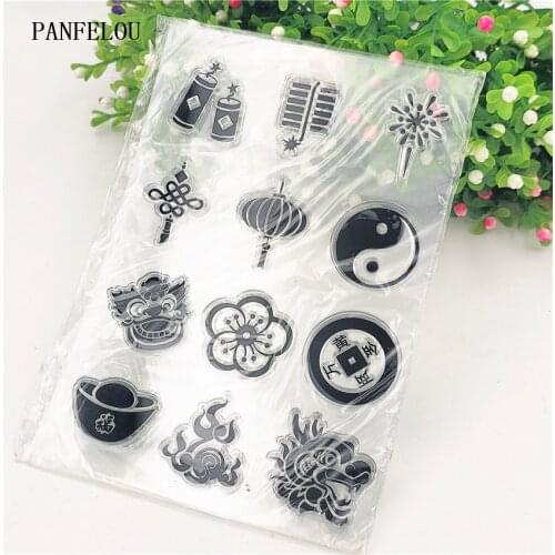 PANFELOU Mysterious Transparent Clear Silicone Stamp/Seal for DIY scrapbooking/photo album Halloween clear stamp sheets