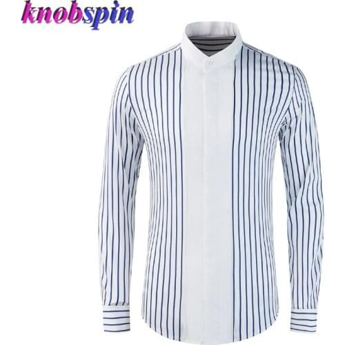 Luxury Buisness Male Dress Shirt Striped Long Sleeve Slim Chemise Homme High Quality Cotton Trendy Men Shirts Plus Size