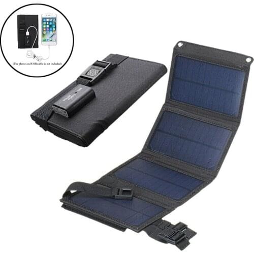 20W Foldable USB Solar Panel Solar Cell Portable Folding Waterproof Solar Panel folded Outdoor Mobile Power Battery Charger