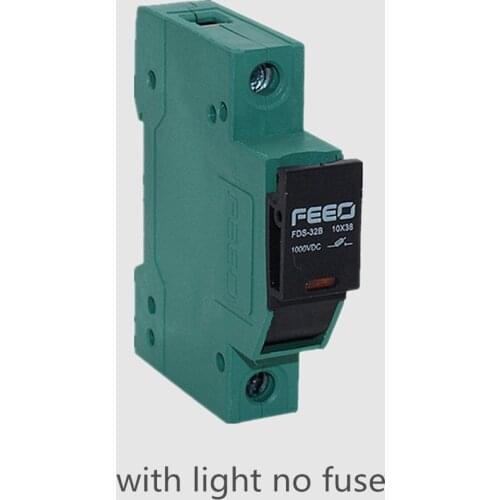 Solar PV Fuse Holder 1000V DC Fusible 10x38mm Holder for Solar System Fuse holder TUV Certificate