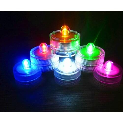 LED Waterproof Candle Lamp Fishbowl Lamp Aquarium Lamp Evening Bar Wedding Waterproof Electronic Candle Lamp Diving Lamp