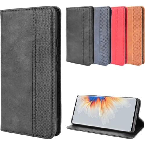 Retro Slim Leather Flip Cover For Xiaomi Mix 4 Case 6.67 inch Wallet Card Stand Magnetic Book Cover For Xiaomi Mix4 Cases