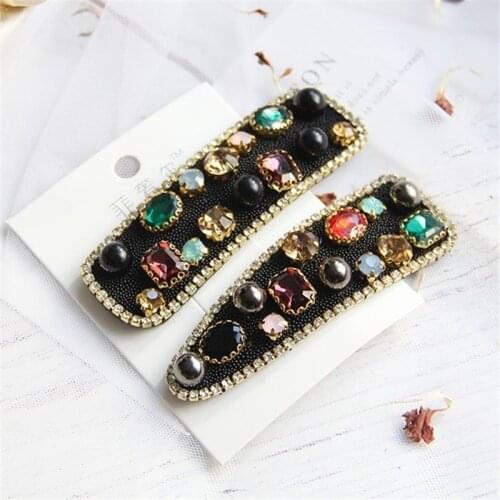 2020 New Fashion Elegant Rhinestone Boutique Hairpin Women Girls Hair Clips Pin Barrette Accessories Hairclip Hairgrip Headdress