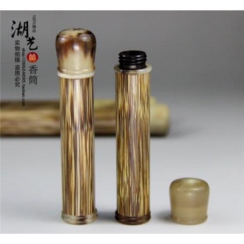 Gold silk and brief paragraph joss stick cylinder Mosaic Africa spend horn incense tube toothpicks extinguishers box incense