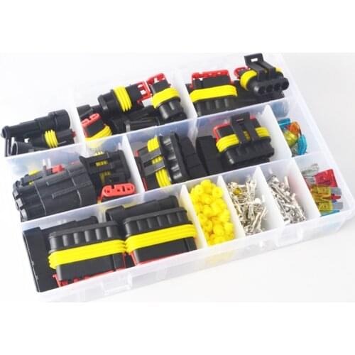 1-6P With Fuse Electrical Equipment Female Male Way AMP Super Seal 216Pcs/Box Waterproof Automotive Wire Connector Plug