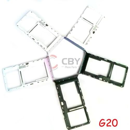 10pcs For Motorola Moto G20 Sim Card Tray SD Card Reader Socket Slot Holder Replacement Part
