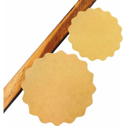 100pcs/lot NEW 2 sizes for choose Blank kraft seal sticker for packaging Baking deco Kawaii simple stationery sticker labels