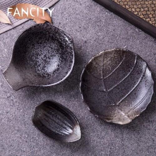 FANCITY Japanese-style seasoning dish, meal dish, flavor dish, bone dish, snack dish, creative ceramic tableware, commercial