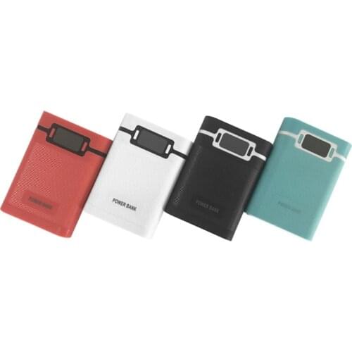 Portable Anti-Reverse DIY Power Bank Box 4x 18650 DIY Display Battery Charger 5V 2A Case