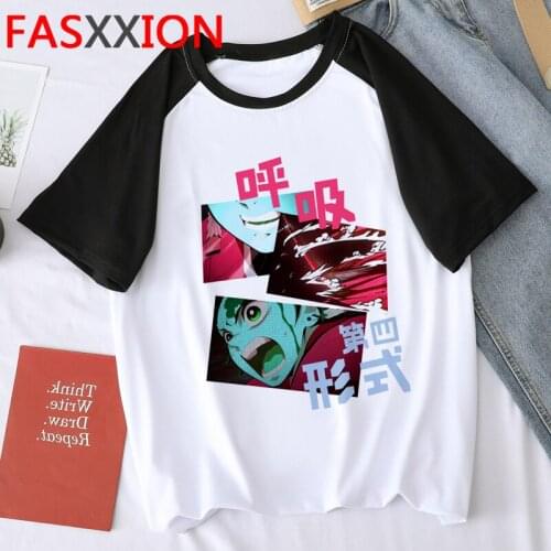 Demon Slayer T Shirt Men Hip Hop Japanese Anime Kimetsu No Yaiba T-shirt Kawaii Funny Cartoon Tanjiro Kamado Graphic Tees Male