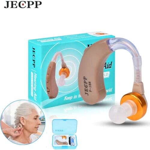 F-188 Behind The Ear Small Hearing Aids Voice Sound Amplifier Device BTE Sound Enhancer Hearing Aid Ear Care for The Elderly