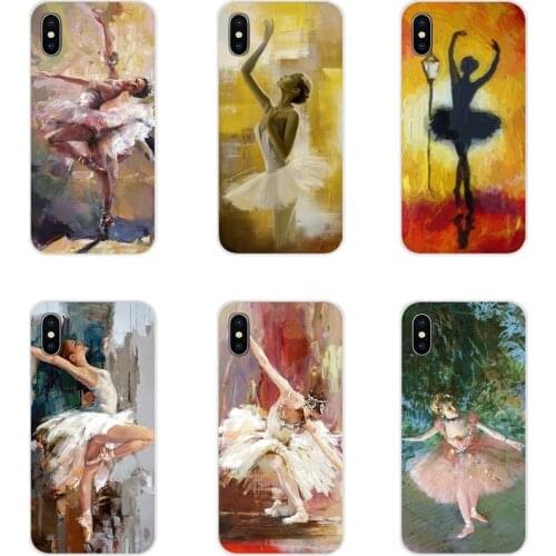For Xiaomi Redmi 4A S2 Note 3 3S 4 4X 5 Plus 6 7 6A Pro Pocophone F1 Ballerina oil painting Accessories Phone Cases Covers