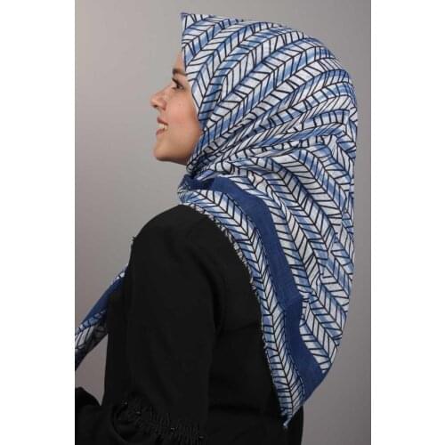 ERBİL PATTERNED LINEN FLAMLI SCARF-DESEN-02-RENK-03