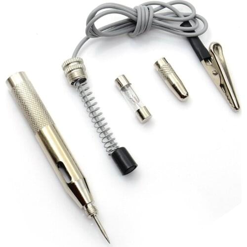 Car Circuit Tester Copper Auto Car Electrical Circuit Test Pen 6V-12V-24V DC Light System Test Probe 85AC