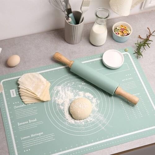 Baking Tools Increase silicone Non-Stick Thickening baking mat Pastry Rolling kneading pad Pizza Dough kitchen accessories AD74