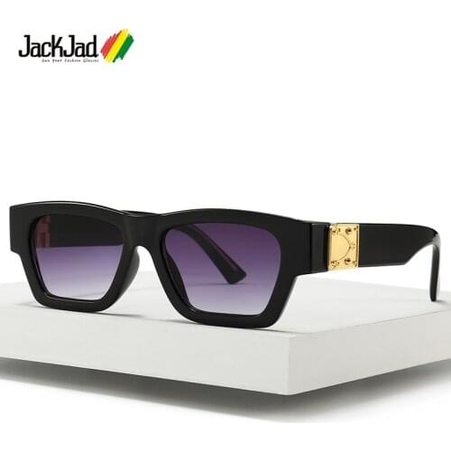 JackJad 2020 Fashion Vintage Square Style Sunglasses Eyewear For Men/Women Classic Brand Design Sun Glasses Oculos De Sol 86224