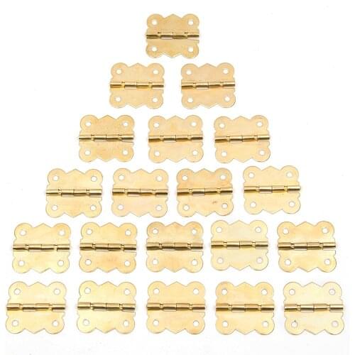 Hakkin 20pcs/set Classic Vintage Drawer Wood Box Beautiful Flower Corner Protector Decorative Fittings Furniture